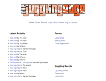 Tablet Screenshot of jugglingedge.com